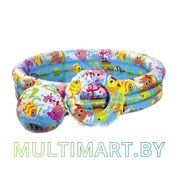 Надувной бассейн Intex Fishbowl 132x28 (59469)